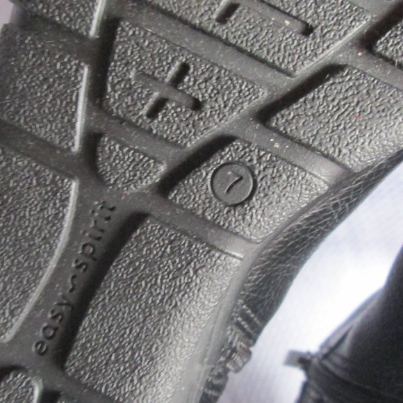 💫 SOLD - EASY SPIRIT AURELIA AUTHENTIC LEATHER BLACK ANKLE BOOTS - SIZE 7 - Picture 9 of 15